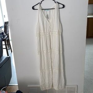 White l/xl  long light vest